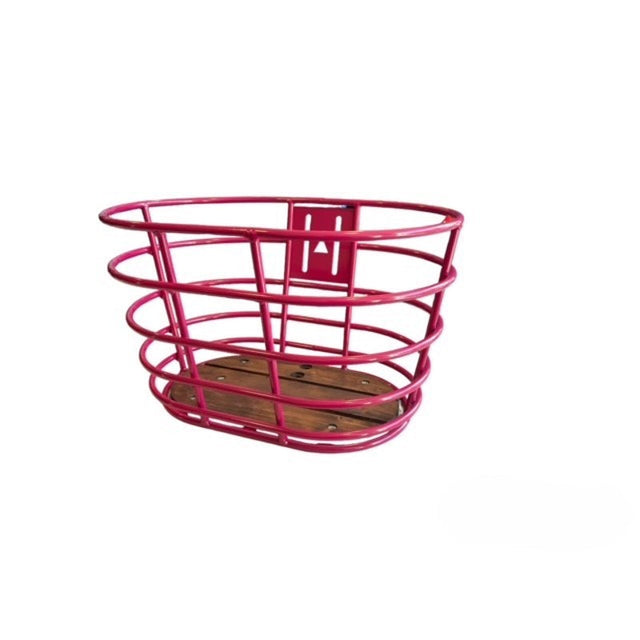 Mixbike Kurv Alu 28" Royal Pink m. træbund og udstyr – billede 1