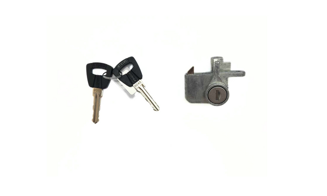 Batterilås for shimano GT m/2 nøgler ABUS – billede 1