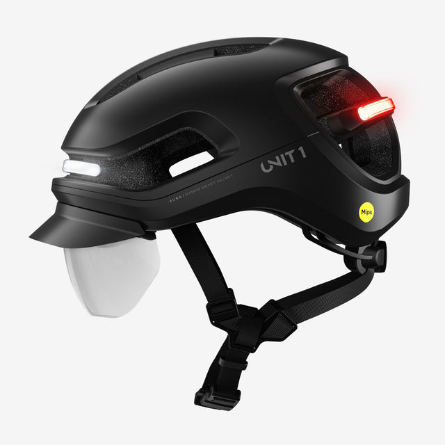 Unit1 AURA Mips Smart Helmet Blackbird 55-59/M – billede 4