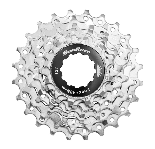 Kassette Sunrace 7sp. 12-24T Sølv – billede 1