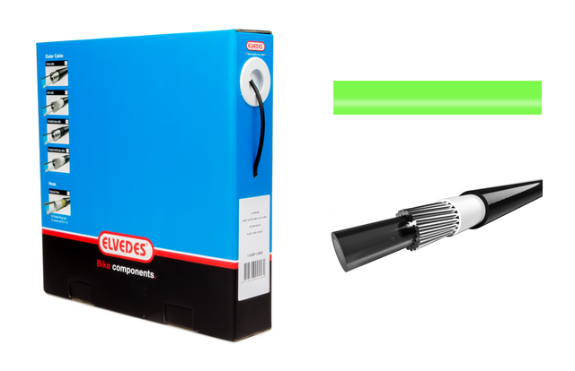 Elvedes Gearstrømpe Ø4,2mm 10m Neon Grøn inkl. liner – billede 1