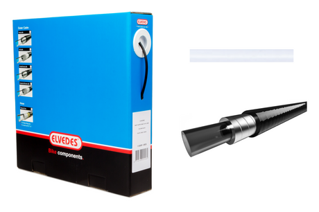 Elvedes Bremsestrømpe Ø5,0mm 10m Hvid inkl. liner – billede 1