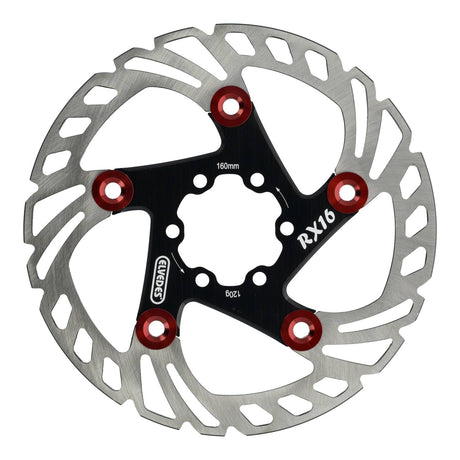 Elvedes Bremseskive Ø160mm 120g 6 Bolte Sort/Rød – billede 2