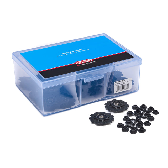 Elvedes Pulleyhjul 2×11T Lukkede lejer inkl. spacer 10sæt – billede 2