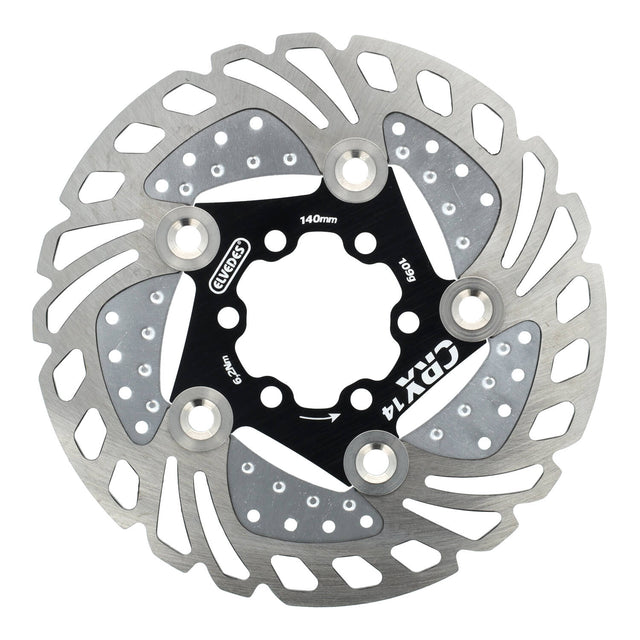 Elvedes Bremseskive Ø140mm CRX14Cooling 6Bolt Sort – billede 2