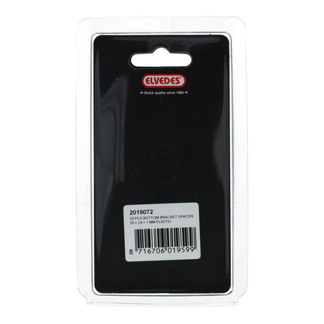 Elvedes Spacer BB plastik 30 x 24 x 1mm 20stk – billede 2