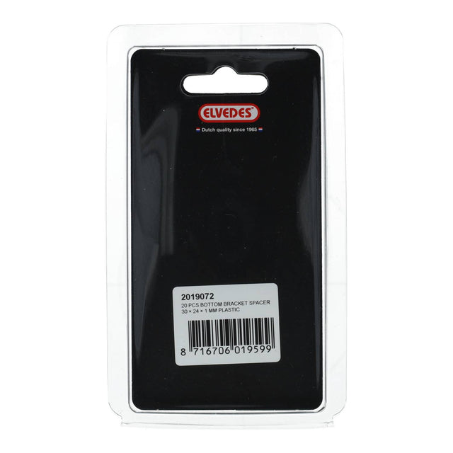 Elvedes Spacer BB plastik 30 x 24 x 1mm 20stk – billede 2