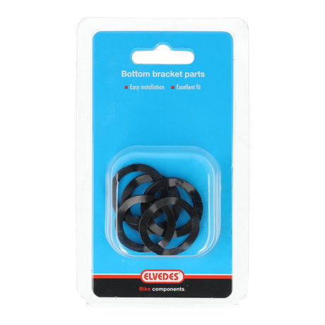 Elvedes Spacer BB bølget alu. 31 x 22 x0.3mm 20stk – billede 2