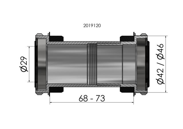 Krankboks TwistFit SRAM DUB BB30/PF30 – billede 6