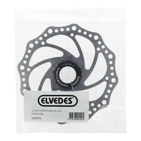 Elvedes Bremseskive Ø160mm SXC16 Centra-lock – billede 2