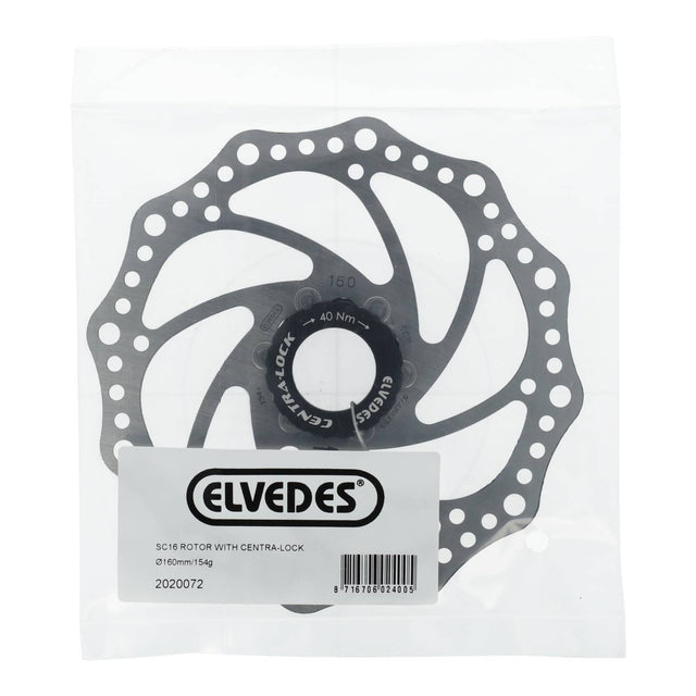 Elvedes Bremseskive Ø160mm SXC16 Centra-lock – billede 2