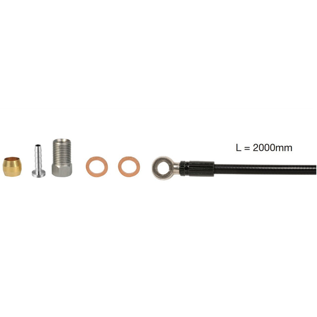 Elvedes Slange Hydra 2m Shimano SM-BH90 Banjo Sort – billede 1