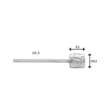 Elvedes Gearwire Slick 2250mm Ø1,1mm N-nipple Ø4,5x4 – billede 1