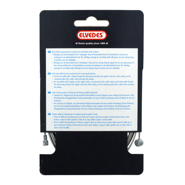 Elvedes Bremsewire 1×19 Ø1,5x4000mm ø5,5×10 & ø7×6mm – billede 4