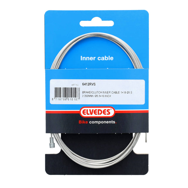 Elvedes Bremsewire 1×19 ø1,5/2250mm ø5,5×10 – billede 3