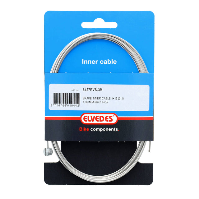 Elvedes Bremsewire 1×19 ø1,5/3000mm ø7×6mm – billede 3