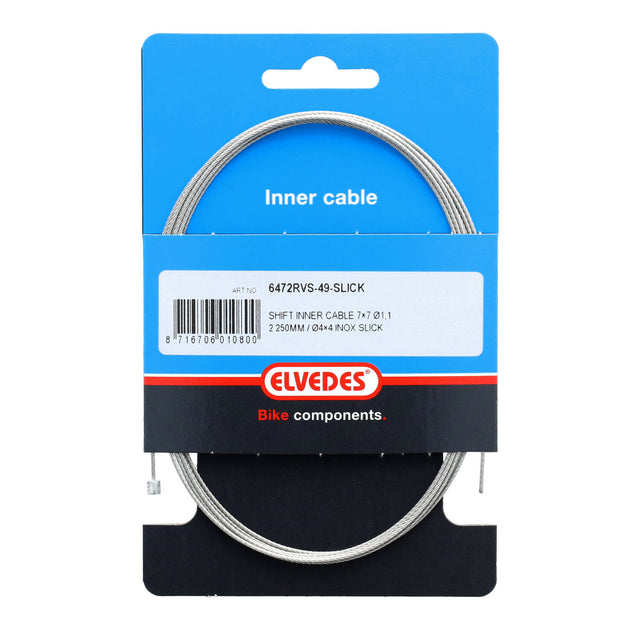 Elvedes Gearwire 1×49 ø1,1/2250mm ø4×4mm Slick – billede 3