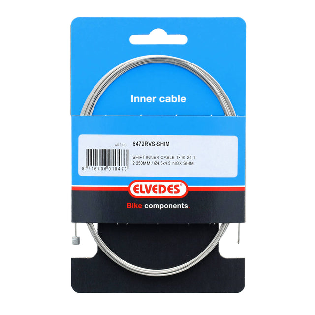 Elvedes Gearwire 1×19 ø1,1/2250mm ø4,5×4,5mm – billede 3