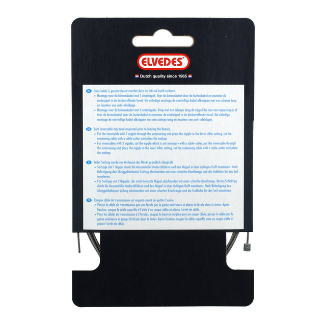 Elvedes Gearwire 1×19 ø1,1/2250mm ø4×4mm Slick – billede 4
