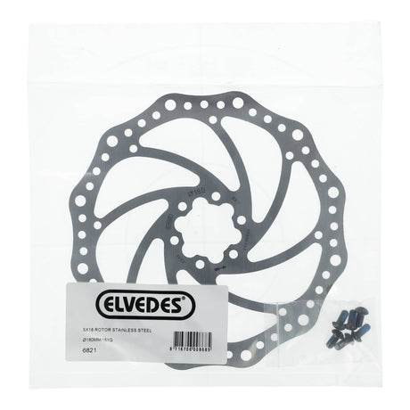 Elvedes Bremseskive Ø180mm SX18 151g 6 Bolte – billede 2
