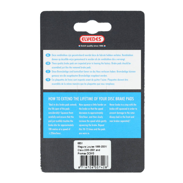 Elvedes Bremsesko Organic Magura, 1sæt – billede 4
