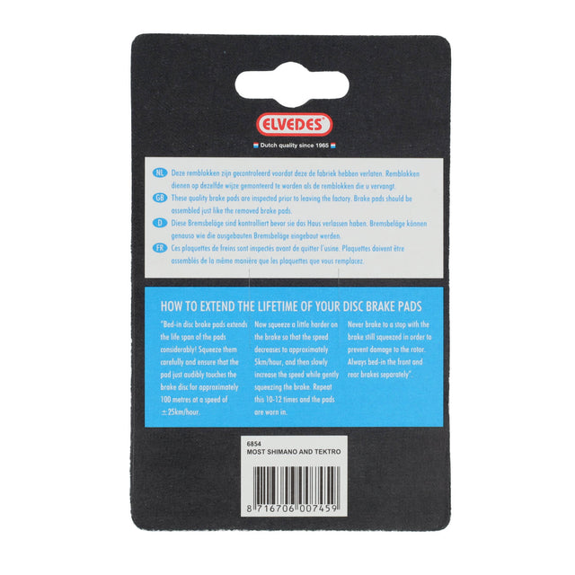Elvedes Bremsesko Organic Shimano (1sæt) – billede 4