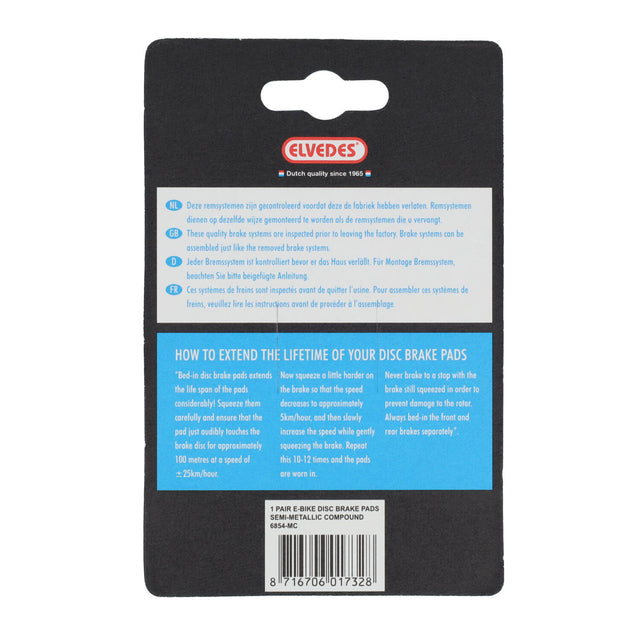 Elvedes Bremsesko Metallic Shimano (1sæt) – billede 4