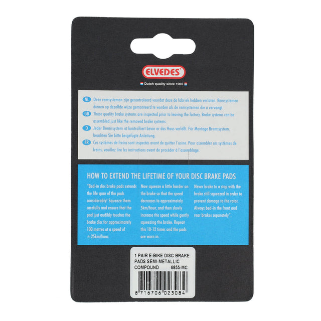 Elvedes Bremsesko Metallic Carbon Avid, 1sæt – billede 4