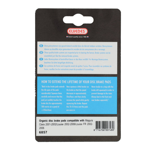 Elvedes Bremsesko Organic Magura, 1sæt – billede 4