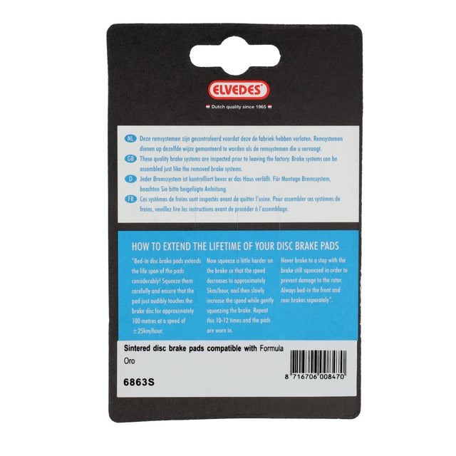 Elvedes Bremsesko Sintered Formula, 1sæt – billede 4