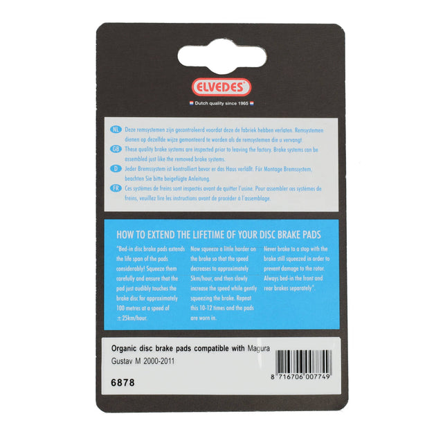 Elvedes Bremsesko Organic Magura, 1sæt – billede 4