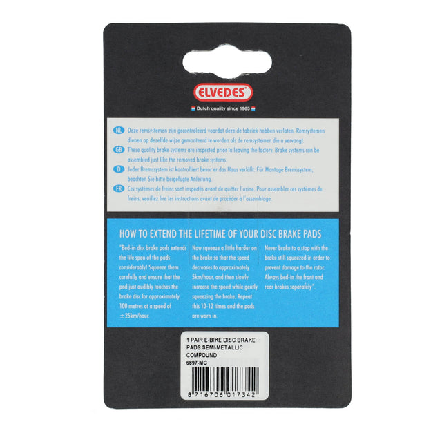 Elvedes Bremsesko Metallic Carbon Magura, 1sæt – billede 4