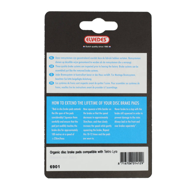 Elvedes Bremsesko Organic Tektro, 1sæt – billede 4