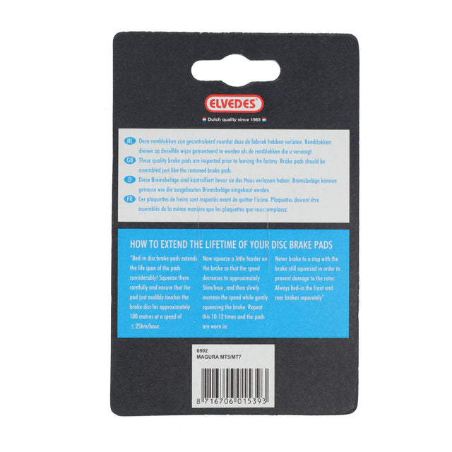 Elvedes Bremsesko Organic Magura MT5/7 (1sæt) – billede 4