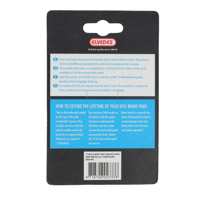 Elvedes Bremsesko Metallic Carbon Avid, 1sæt – billede 4