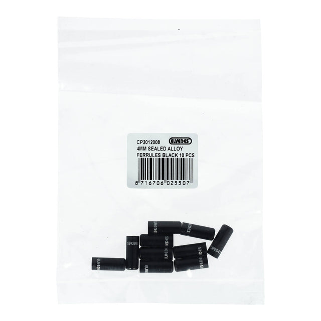 Elvedes Kabelende m.pakning Ø4,2mm Alu Sort 10stk – billede 2