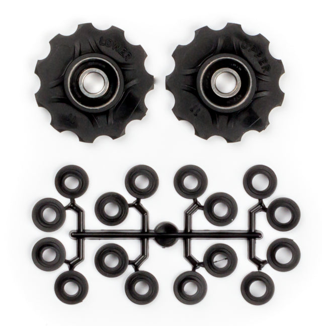 Elvedes Pulleyhjul 2×11T Lukkede lejer inkl. spacer – billede 1