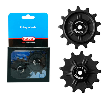 Elvedes Pulleyhjul 2×13T Rustfri Lukkede lejer – billede 1