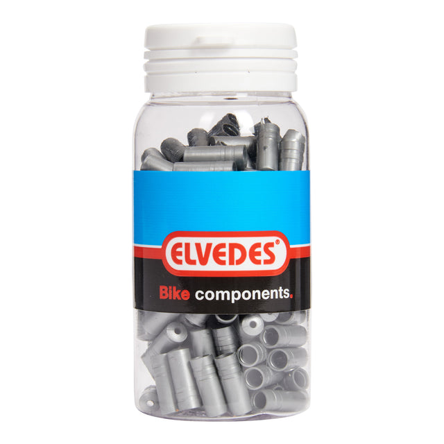 Elvedes Kabelende Ø4,3mm PVC Sølv 150stk – billede 2