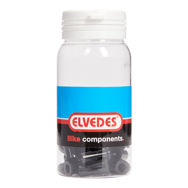Elvedes Kabelende ø5,0 Alu Sort 25stk – billede 2