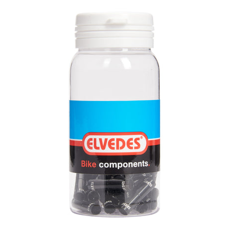 Elvedes Kabelende Lang model ø5,0mm Alu Sort 25stk – billede 2