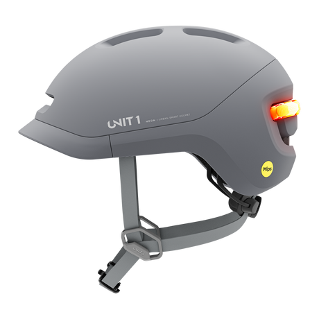 Unit1 NEON Mips Smart Helmet Mineral Gray 59-62/L – billede 2