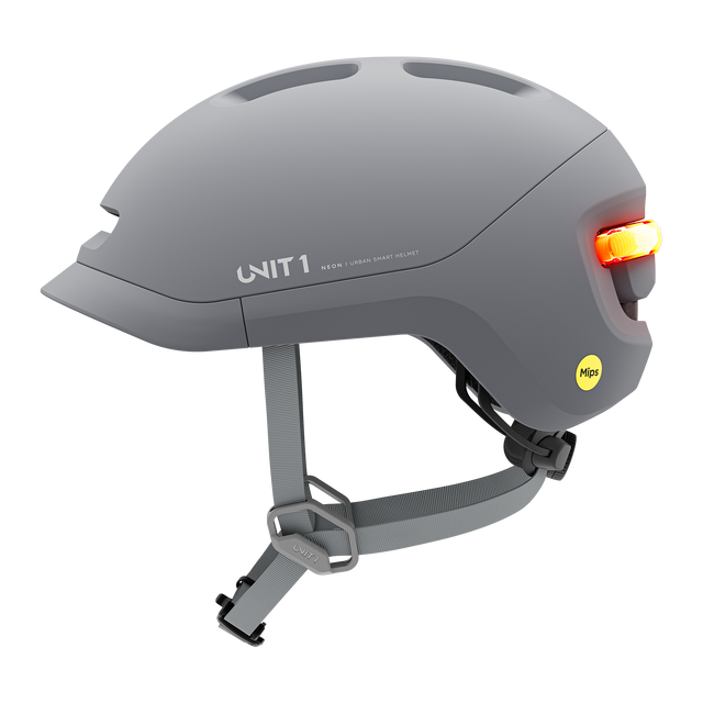 Unit1 NEON Mips Smart Helmet Mineral Gray 59-62/L – billede 2