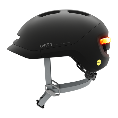 Unit1 NEON Mips Smart Helmet Charcoal Black 55-59/M – billede 2