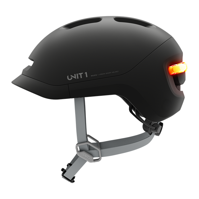 Unit1 NEON SE Smart Helmet Charcoal Black 59-62/L – billede 2