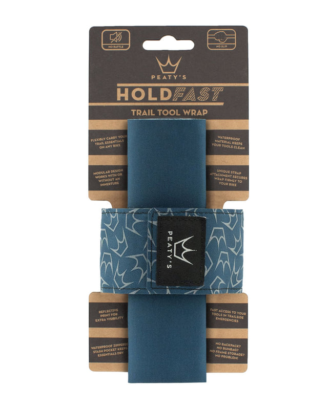 Peaty's HoldFast Trail Tool Wrap, Ocean Blue – billede 1