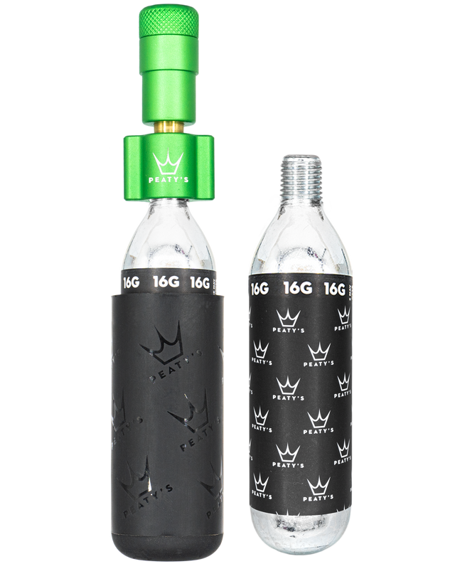 Peaty's Holeshot CO2 Inflator 16g Emerald – billede 1