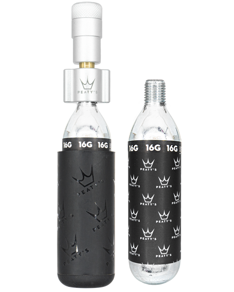 Peaty's Holeshot CO2 Inflator 16g Silver – billede 1
