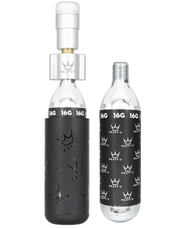 Peaty's Holeshot CO2 Inflator 16g Silver – billede 1