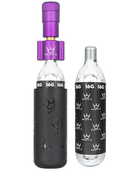 Peaty's Holeshot CO2 Inflator 16g Violet – billede 1